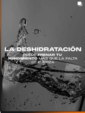 La deshidratación puede frenar tu rendimiento más que la falta de fuerza